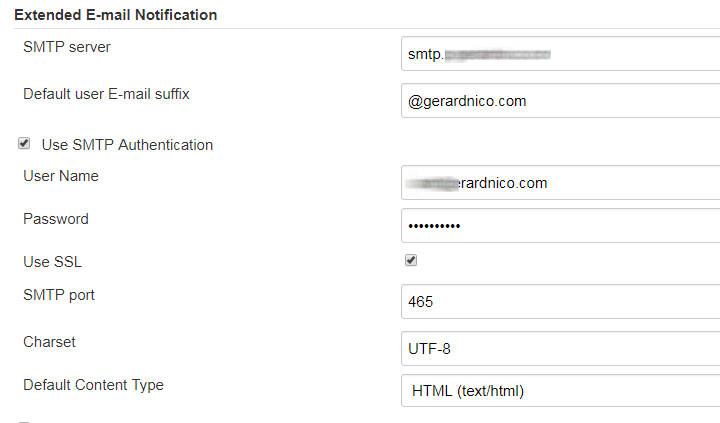 Jenkins Extended Email Notification