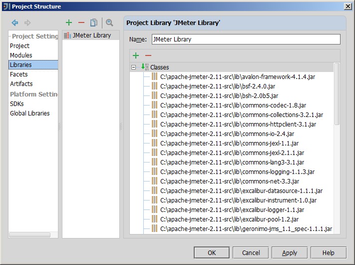 Jmeter Idea Project Library