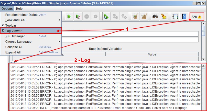 Jmeter Log Viewer