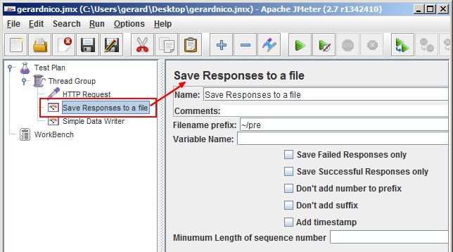 Jmeter Save Response To A File
