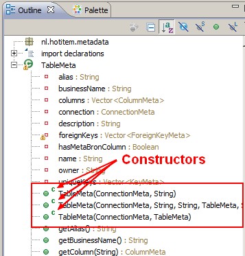 Java Constructor Eclipse