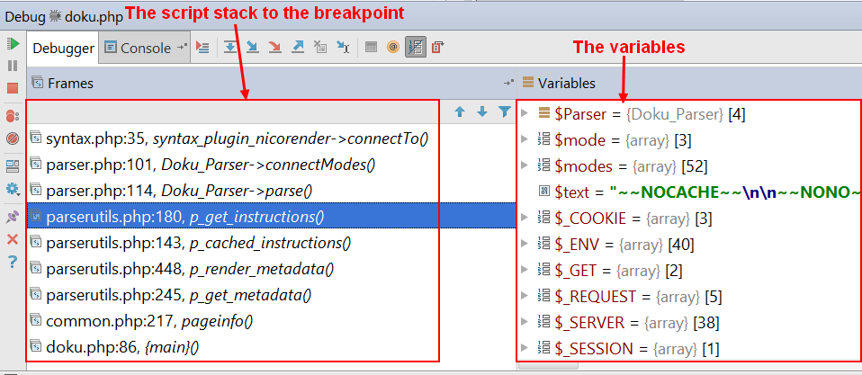 Intellij Debugger Variable Stack