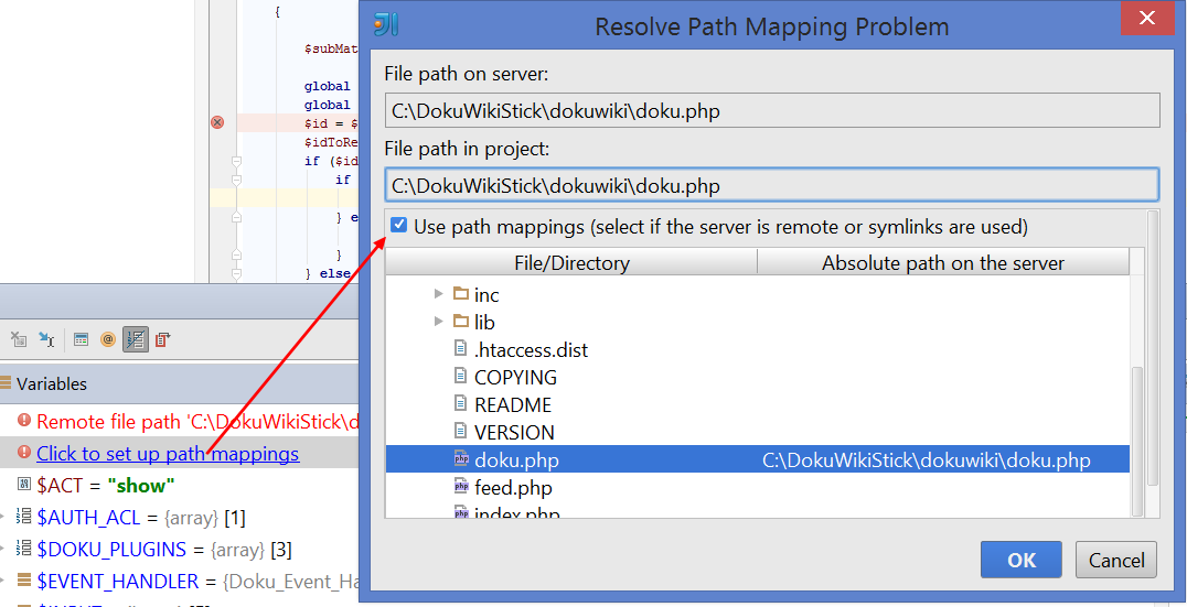 Intellij Map Server Path Local Path