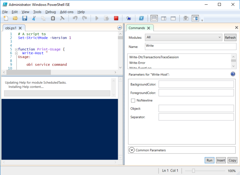 Powershell Ise