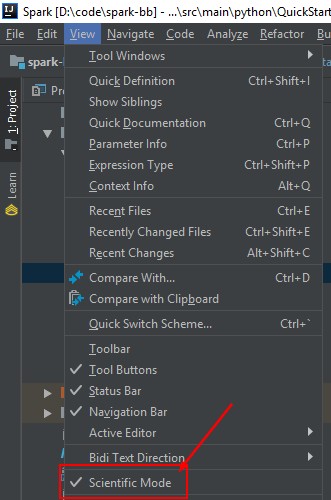 Idea Python Scientific Mode