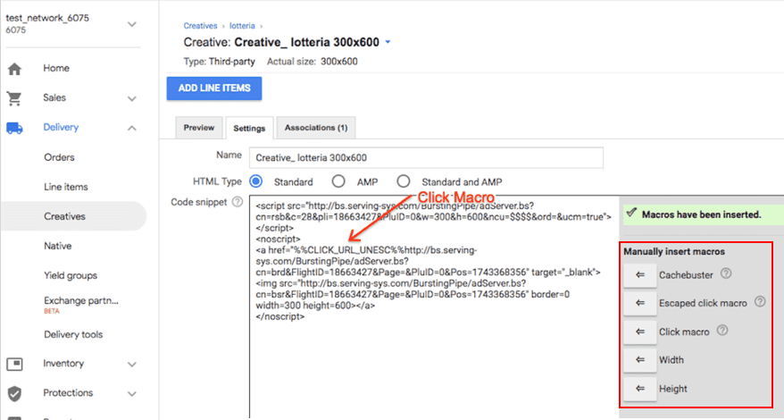 Macro Creative Admanager
