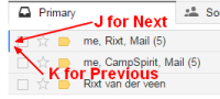 Gmail Converstaion Jk Shortcut