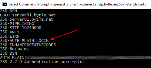 Smtp Submission Port Auth Successfull