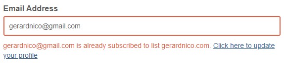 You Re Already Subscribed