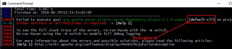 Maven Execution Id