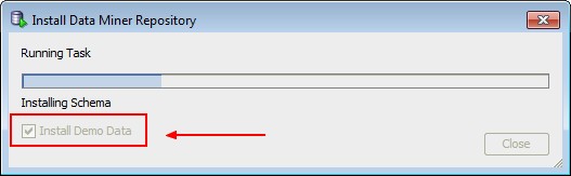 Odm Install Data Miner Repository