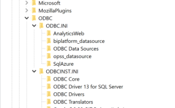 Windows Odbc Registry