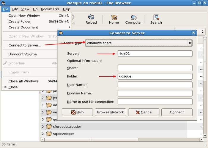 Linux Oel Connect To Server