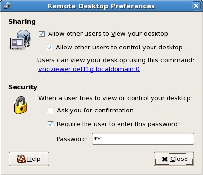 Linux Remote Desktop Preference