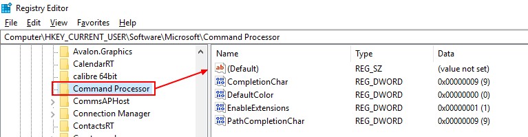 Regedit Command Process Key