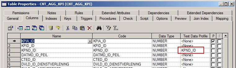 Powerdesigner Column Data Profile