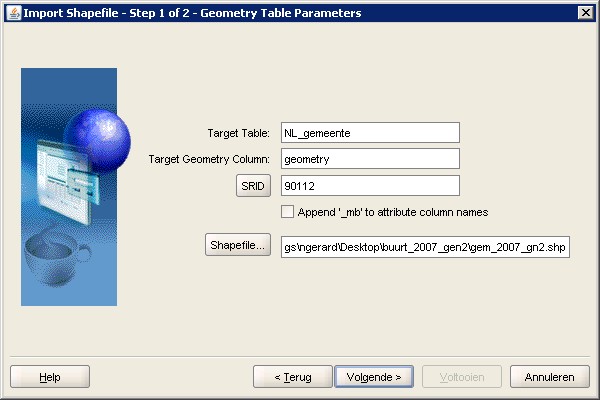 Mapbuilder Import Shapefile Parameters
