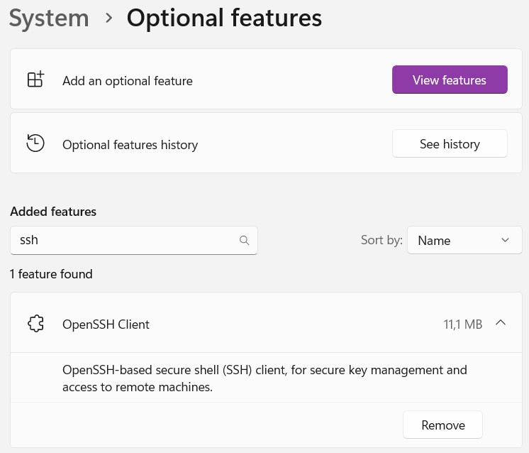 Windows Install Openssh