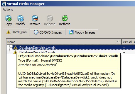 Virtual Box Inaccessible