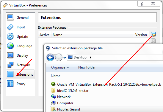 Virtualbox Extension Pack Installation