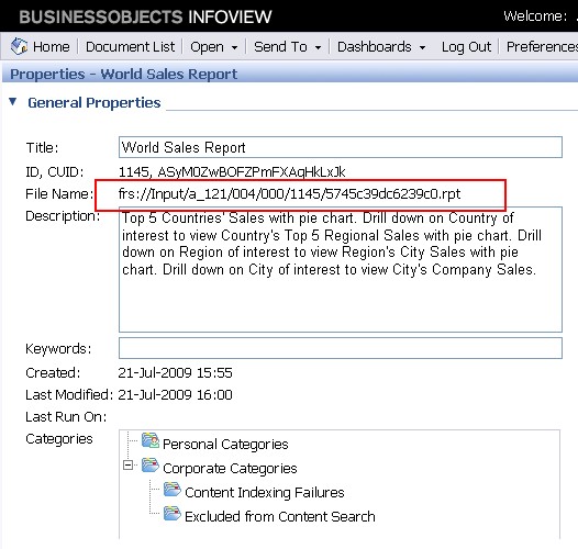 Bobj Cmc Report Properties