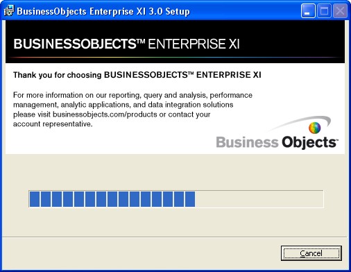 Bobj Installation 13 Installation Progression