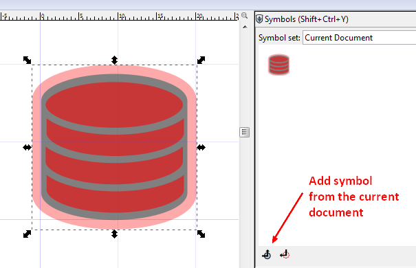 Inkscape Symbol Add