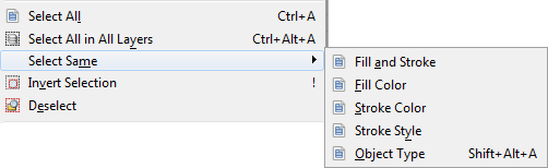 Select Command Inkscape