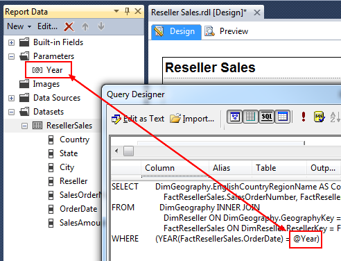 Ssrs Dataset Parameter