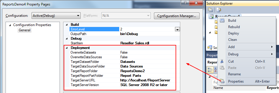 Ssrs Deployment Property