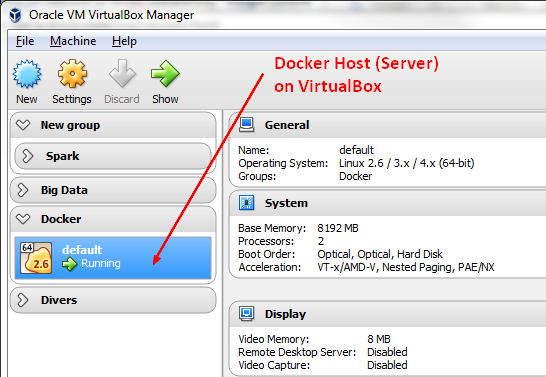 Docker Host Virtualbox