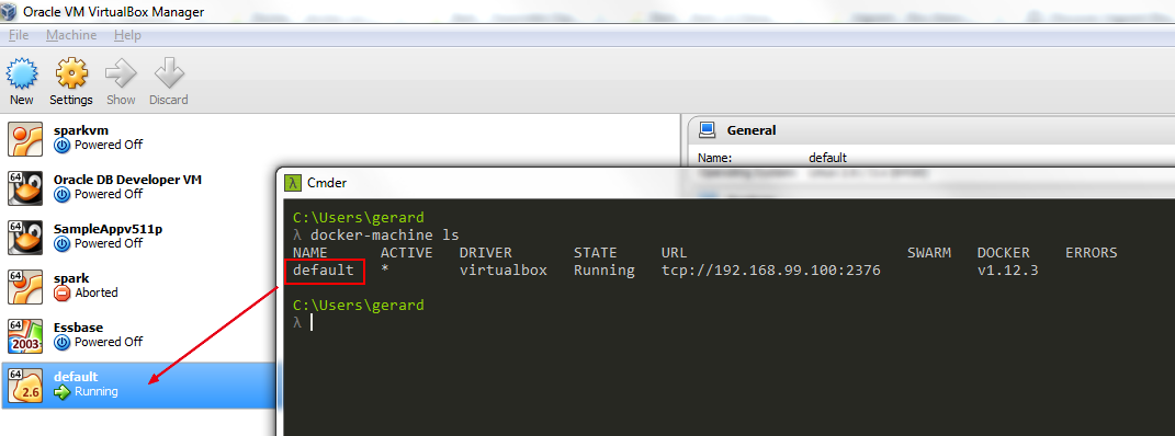 Docker Machine Virtualbox