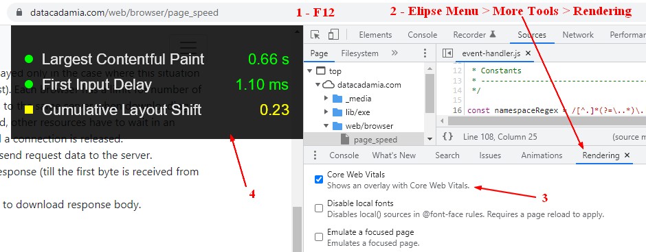 Devtool Chrome Web Core Vital Overlay