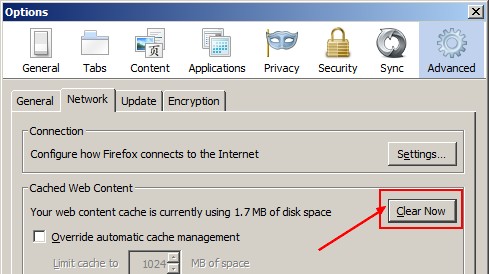 Firefox Browser Cache