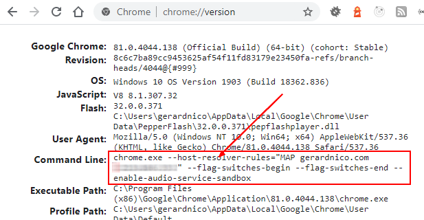 Running Chrome Flags