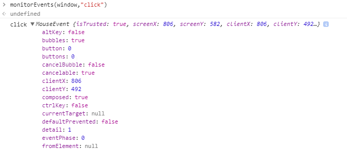 Monitors Event Console