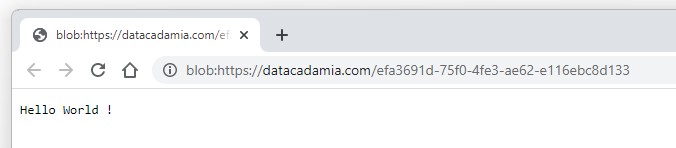Blob Url In Browser Address