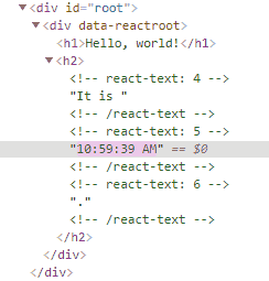 React Render Element Splittsing