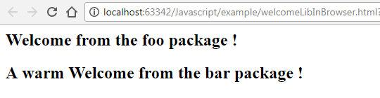 Welcome From Browser