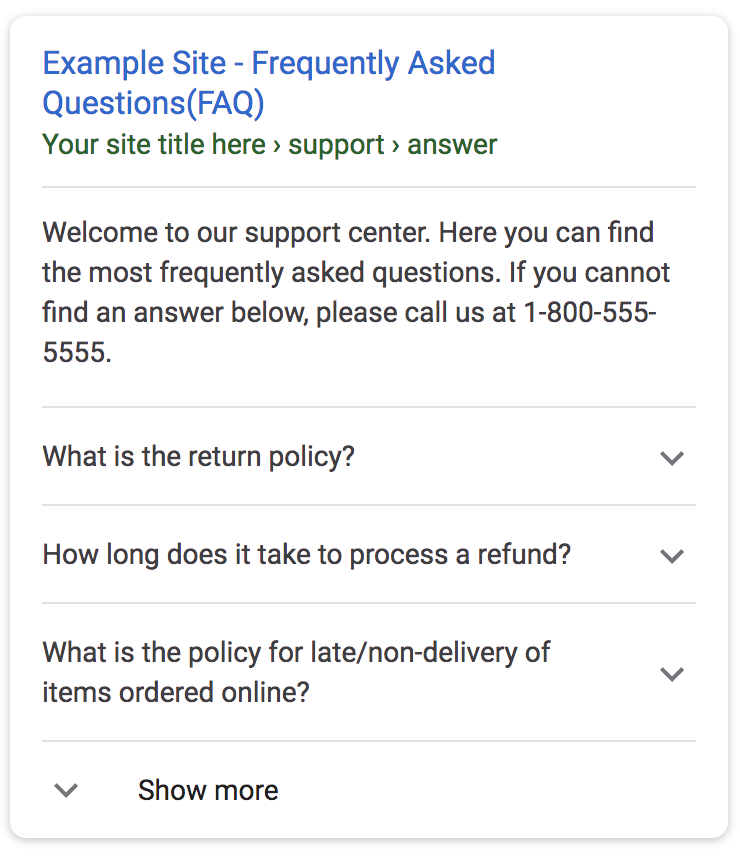 Faq Google Search