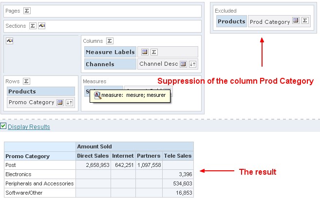 Obiee Result Combine Dimension