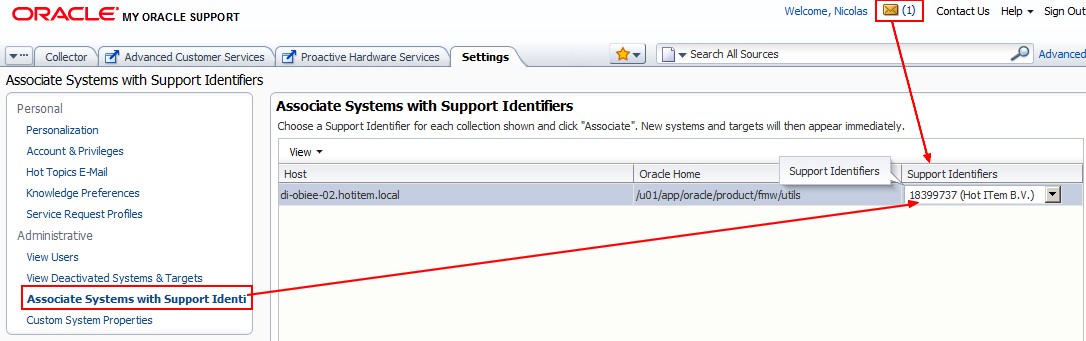 Mos System Csid Association