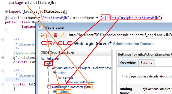 Session Bean Mapped Name